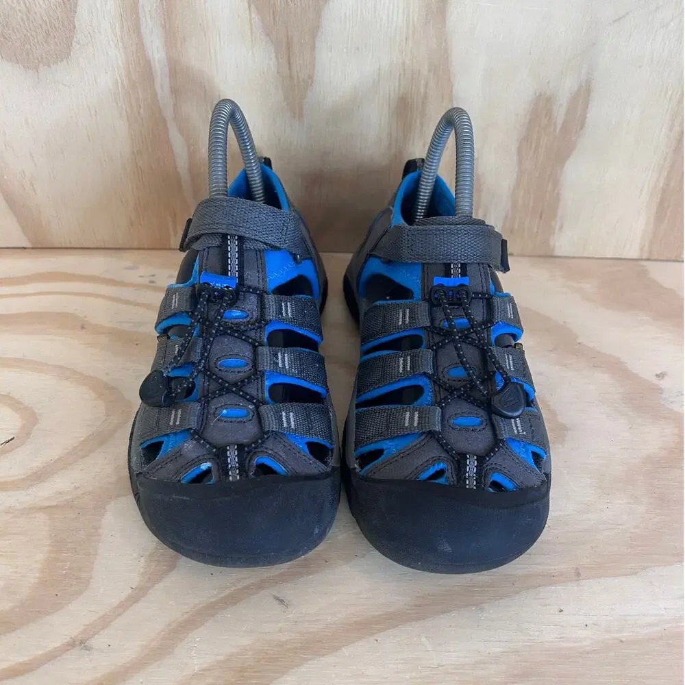 Keen - Newport H2 - Hiking Sandals - Gray/Blue - Big Kids - 4 - 1022839